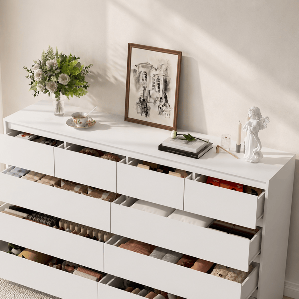 7/ 9/ 10/ 12 /18  Drawer Dresser Modern Chest of Drawers
