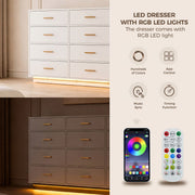 6/ 12 Drawer Dresser Modern Chest of Drawers