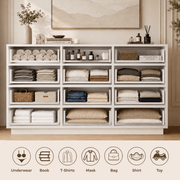 6/ 12 Drawer Dresser Modern Chest of Drawers