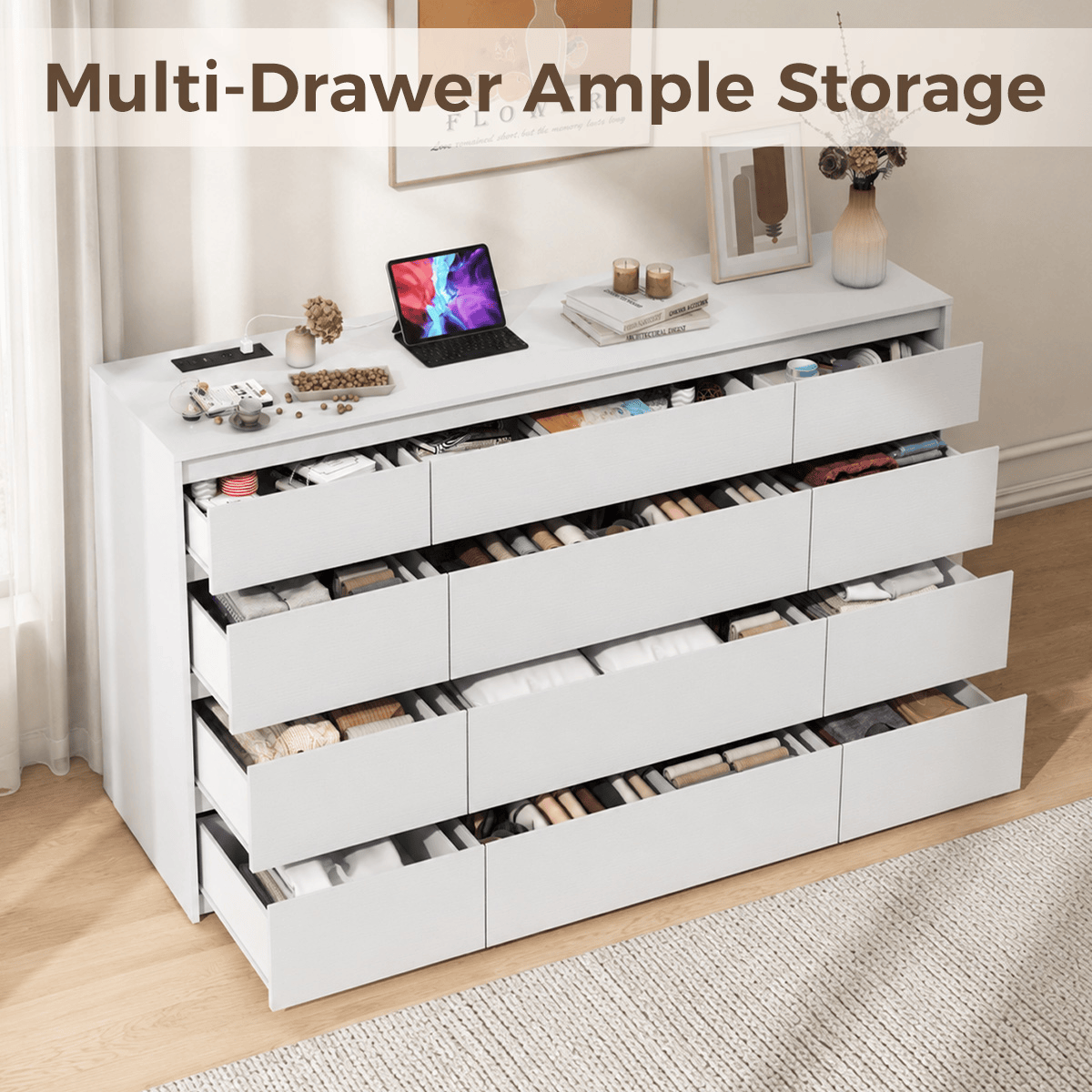 7/ 9/ 10/ 12 /18  Drawer Dresser Modern Chest of Drawers