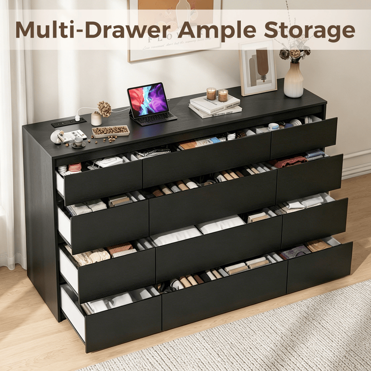 7/ 9/ 10/ 12 /18  Drawer Dresser Modern Chest of Drawers