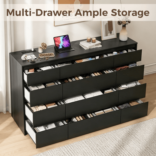 7/ 9/ 10/ 12 /18  Drawer Dresser Modern Chest of Drawers
