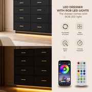 6/ 12 Drawer Dresser Modern Chest of Drawers