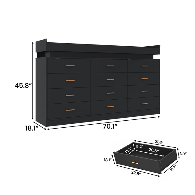 5/ 6/ 7/ 8/ 9/ 10/ 12/ 16 Drawer Dresser Modern Chest of Drawers