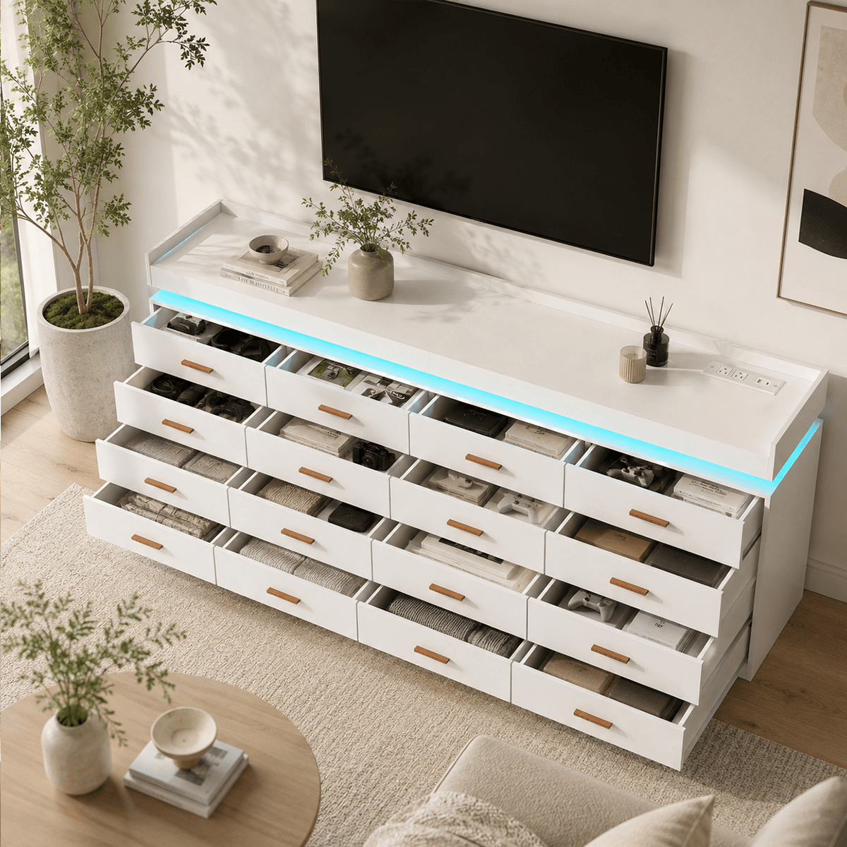 5/ 6/ 7/ 8/ 9/ 10/ 12/ 16 Drawer Dresser Modern Chest of Drawers