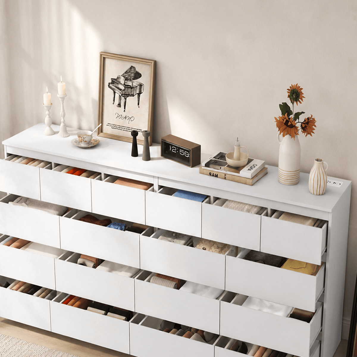 7/ 9/ 10/ 12 /18  Drawer Dresser Modern Chest of Drawers