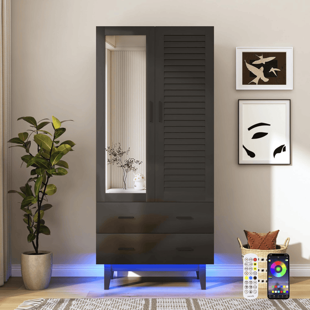 2/ 3/ 4 Doors Armoire Wardrobe Closet Freestanding