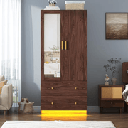 2 Doors Armoire Wardrobe Closet Freestanding
