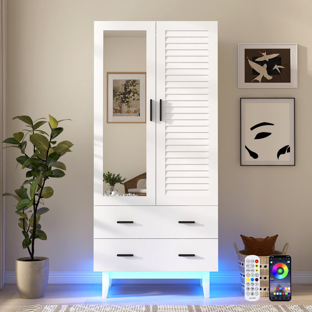 2/ 3/ 4 Doors Armoire Wardrobe Closet Freestanding