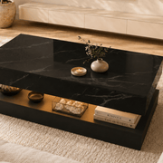 39.4"/ 47.2" Coffee Table Modern LED with Storage