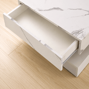 39.4"/ 47.2" Coffee Table Modern LED with Storage