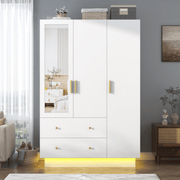 3 Doors Armoire Wardrobe Closet Freestanding