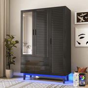 2/ 3/ 4 Doors Armoire Wardrobe Closet Freestanding