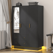 3 Doors Armoire Wardrobe Closet Freestanding