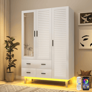 2/ 3/ 4 Doors Armoire Wardrobe Closet Freestanding