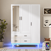 2/ 3/ 4 Doors Armoire Wardrobe Closet Freestanding