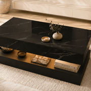 39.4"/ 47.2" Coffee Table Modern LED with Storage