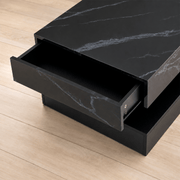39.4"/ 47.2" Coffee Table Modern LED with Storage