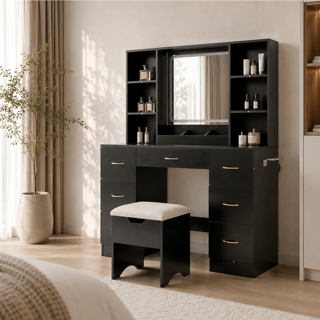 47" Large Modern Makeup Vanity Desk