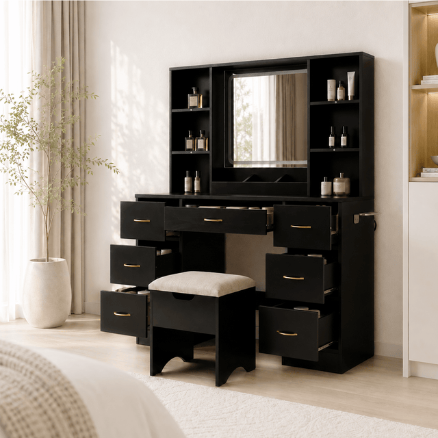 47" Large Modern Makeup Vanity Desk