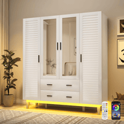 2/ 3/ 4 Doors Armoire Wardrobe Closet Freestanding