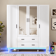 2/ 3/ 4 Doors Armoire Wardrobe Closet Freestanding