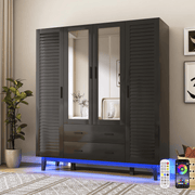 2/ 3/ 4 Doors Armoire Wardrobe Closet Freestanding