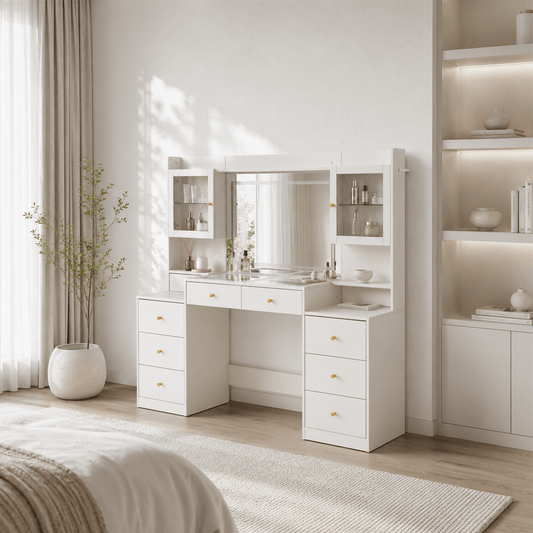 62" Large Modern Makeup Vanity Desk