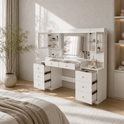 62" Large Modern Makeup Vanity Desk