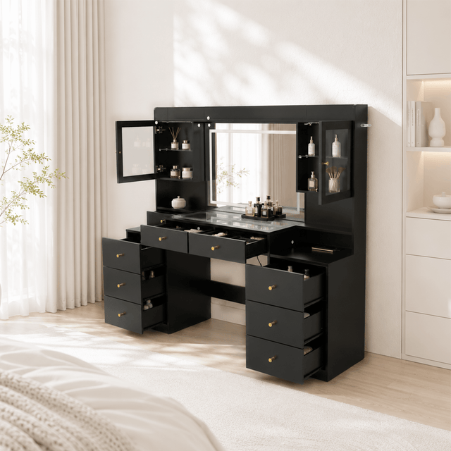 62" Large Modern Makeup Vanity Desk