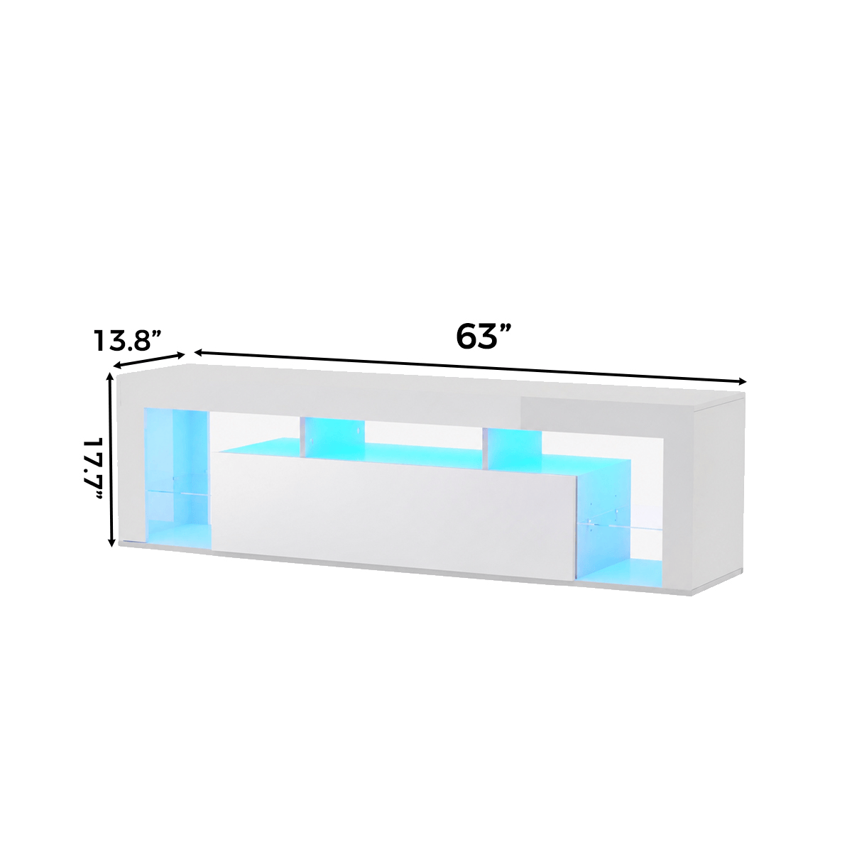 63" Floating LED TV Stand for 75inch TV