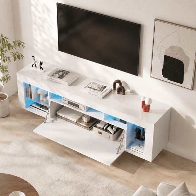 63" Floating LED TV Stand for 75inch TV