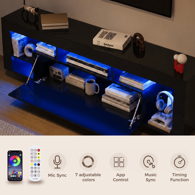 63" Floating LED TV Stand for 75inch TV