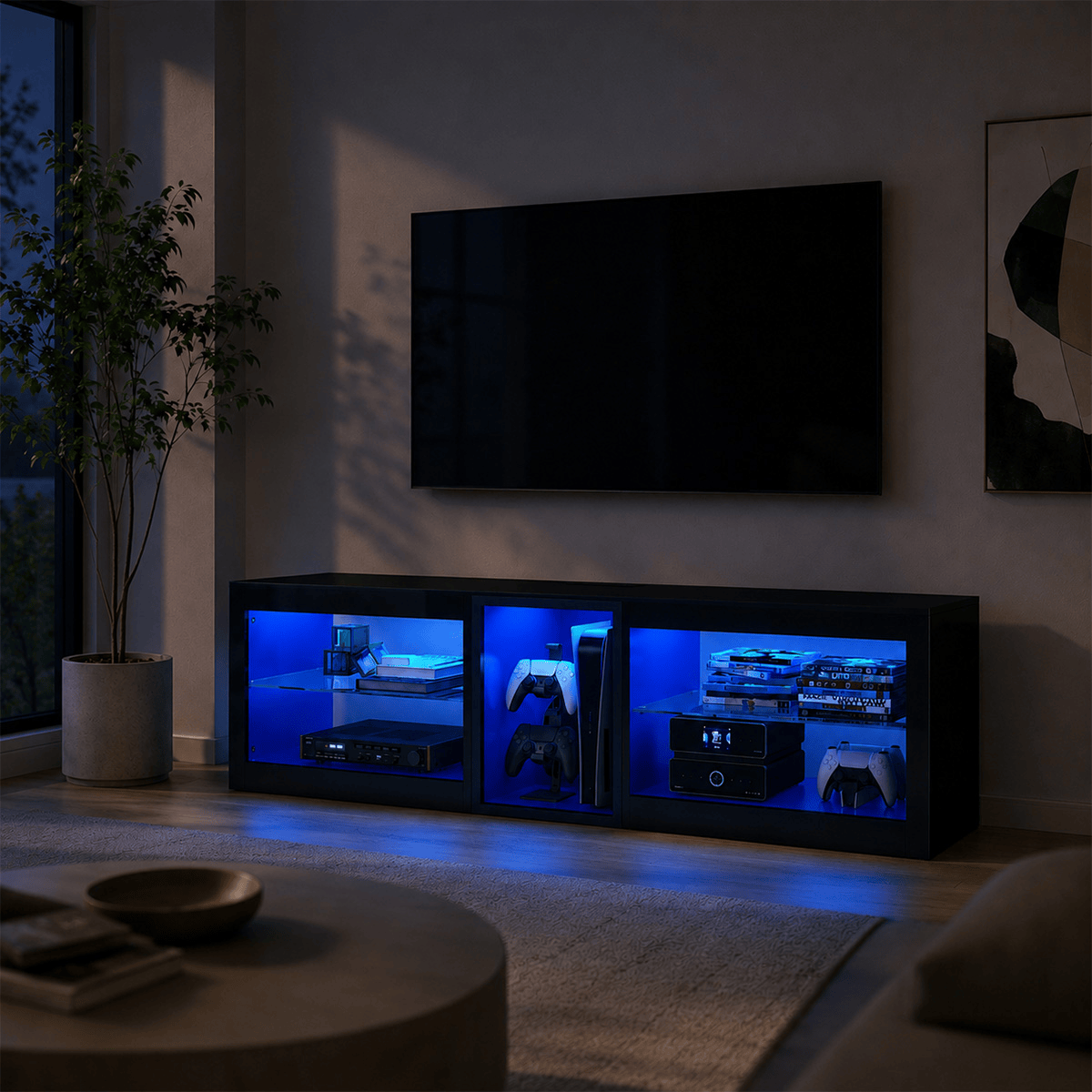 55"/ 63"/ 71" TV Stand for 60-70 Inch TV