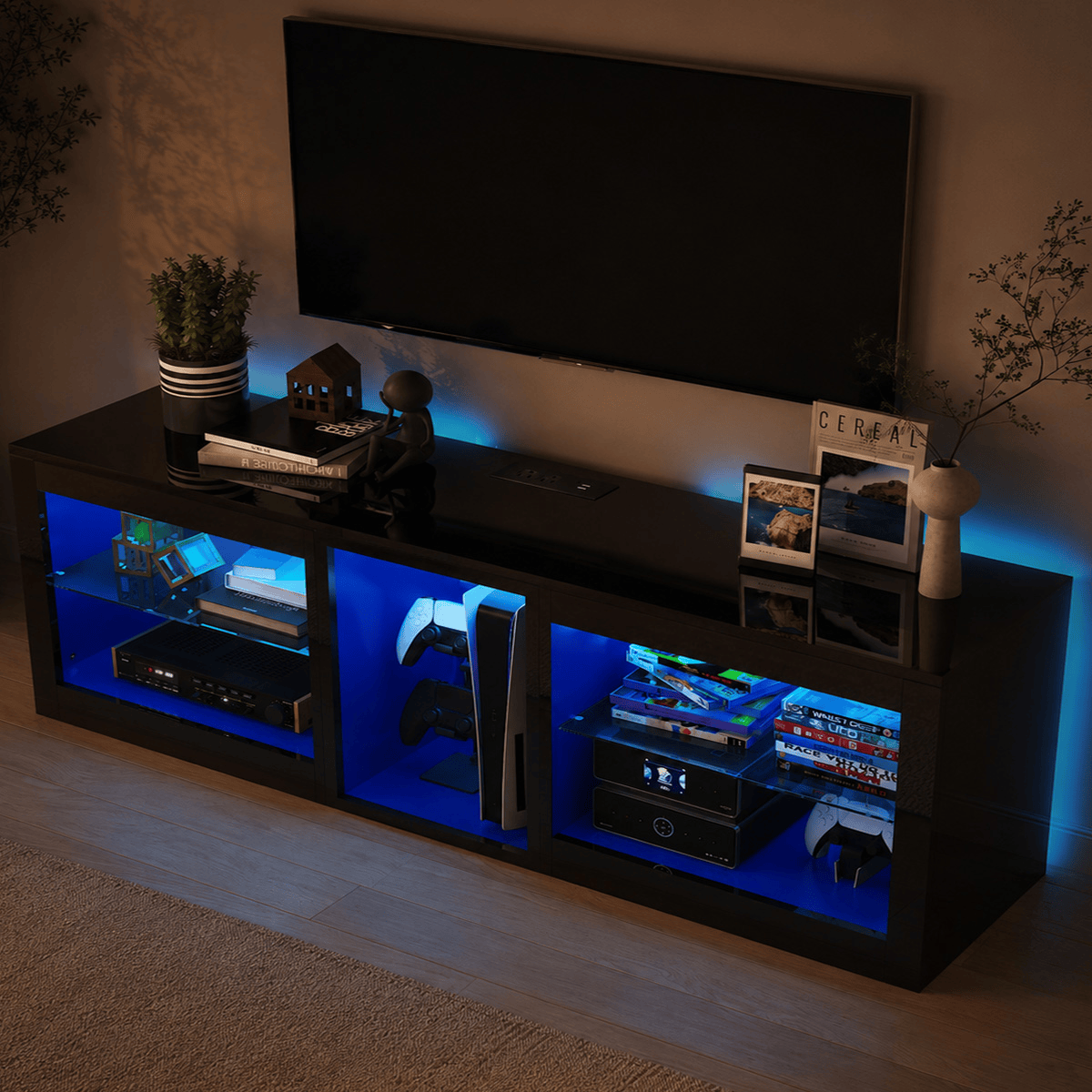 55"/ 63"/ 71" TV Stand for 60-70 Inch TV