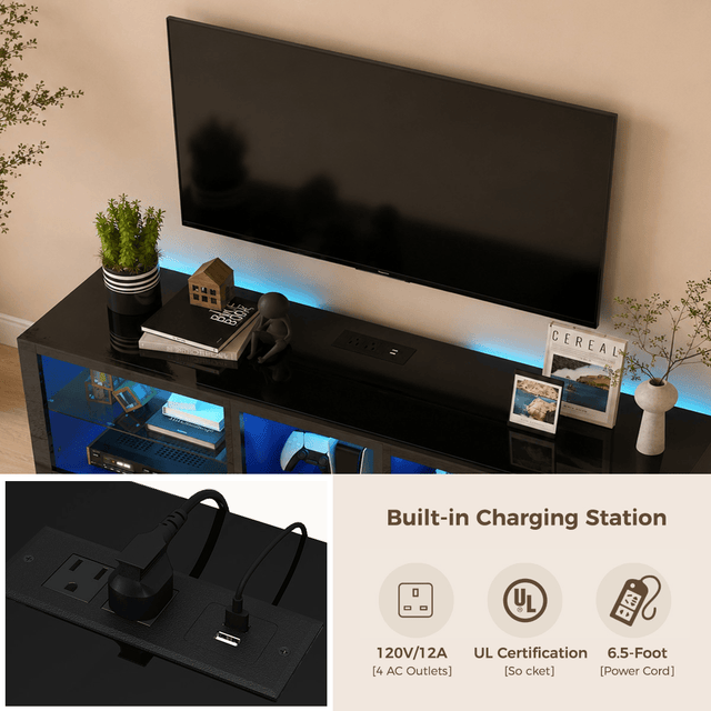 55"/ 63"/ 71" TV Stand for 60-70 Inch TV