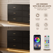 6/ 12 Drawer Dresser Modern Chest of Drawers