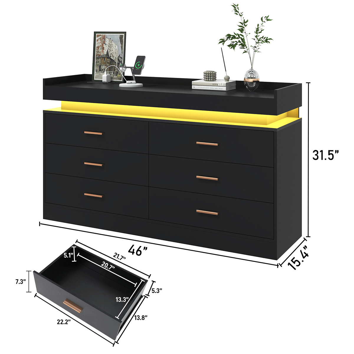 5/ 6/ 7/ 8/ 9/ 10/ 12/ 16 Drawer Dresser Modern Chest of Drawers
