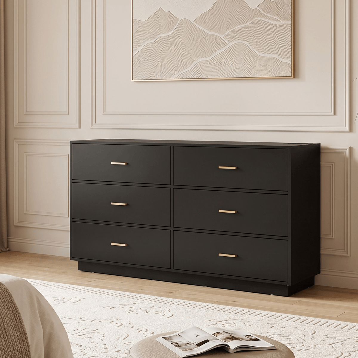 6/ 12 Drawer Dresser Modern Chest of Drawers
