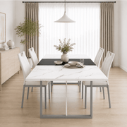 7-Piece Rectangle Wood  Kitchen Dining Table Set