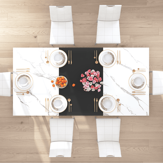 7-Piece Rectangle Wood  Kitchen Dining Table Set