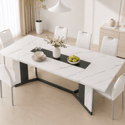 7-Piece Rectangle Wood  Kitchen Dining Table Set
