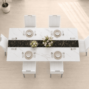 7-Piece Rectangle Wood  Kitchen Dining Table Set