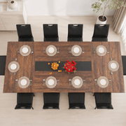 78"/ 94" 7-Piece Rectangle Wood  Kitchen Dining Table Set
