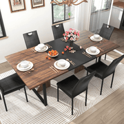 70" Rectangle Wood Kitchen Dining Room Table