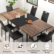 70" Rectangle Wood Kitchen Dining Room Table