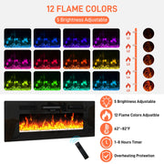 71" Floating Fireplace TV Stand Entertainment Center