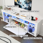 71" Floating Fireplace TV Stand Entertainment Center
