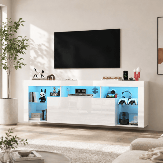 71" Floating LED TV Stand for 85inch TV
