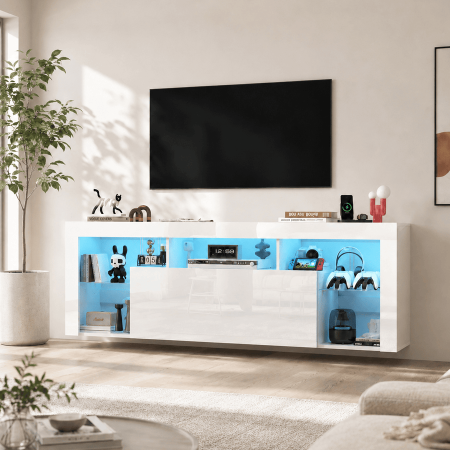 71" Floating LED TV Stand for 85inch TV